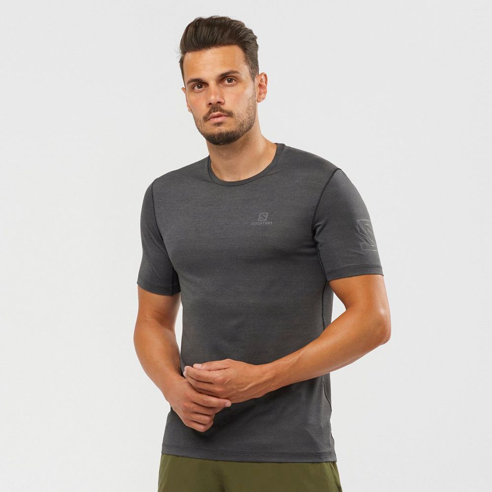 Salomon Singapore Mens Tops - XA Black | 86457-IZAW